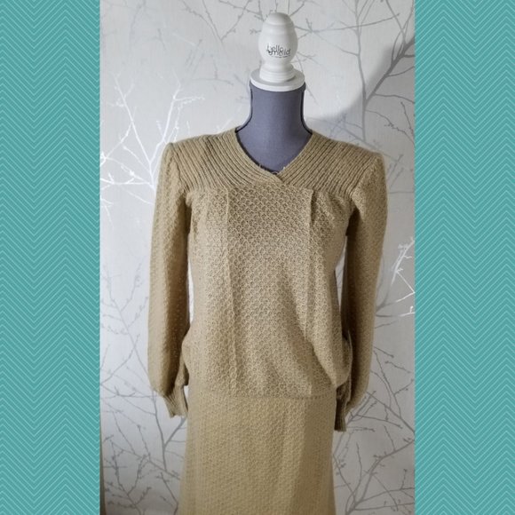 Terratex Vtg Mohair Blend Knit Sweater & Skirt Set - Picture 2 of 8